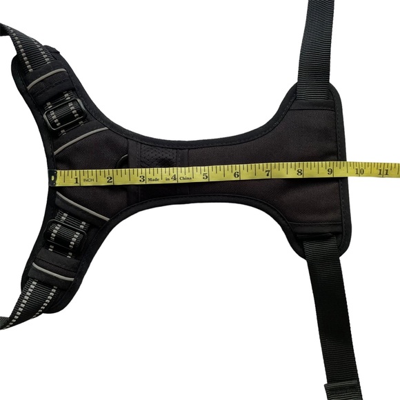 NEW No Pull Dog Harness M + 8’ Leash Black RabbitGoo - Picture 9 of 16